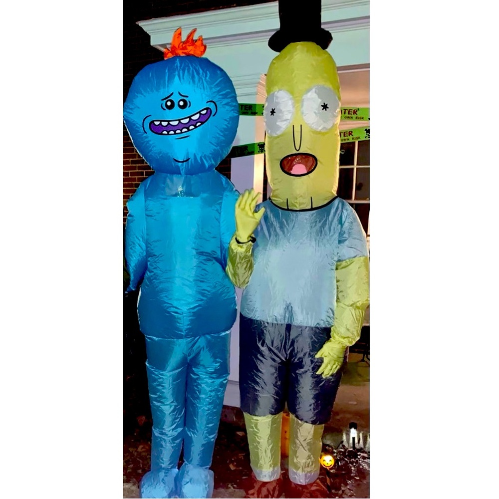 Rick And Morty, Mr. Meeseeks & Mr. Poopy Butthole Inflatable Halloween Costumes